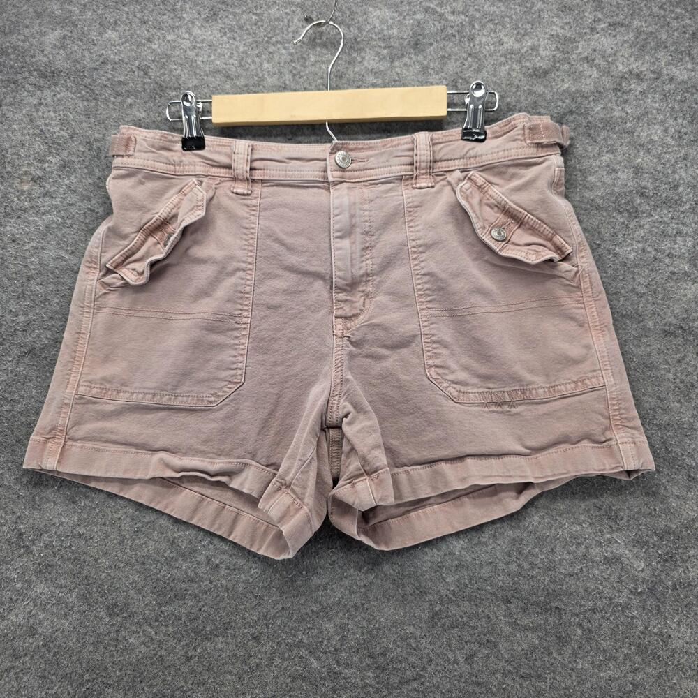 American Eagle Shorts Womens 12 Pink Perfect Short Stretch Cuffed Real Good